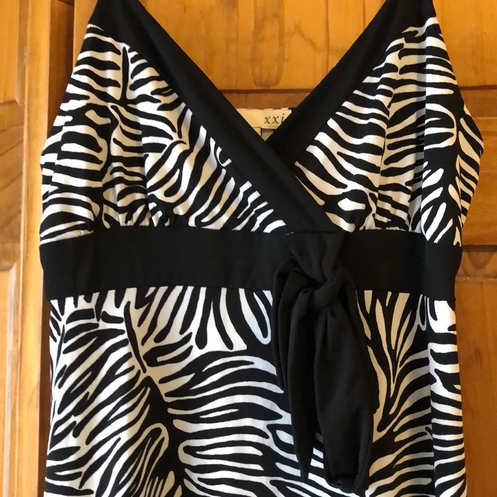 Forever 21 Medium Black Zebra Print Dress - Image 2