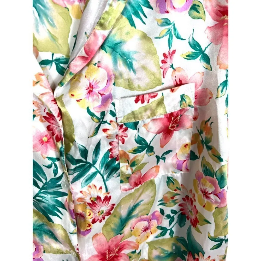 Vintage Cabernet sleepwear floral button up‎ dress Pink Size XL - Image 6