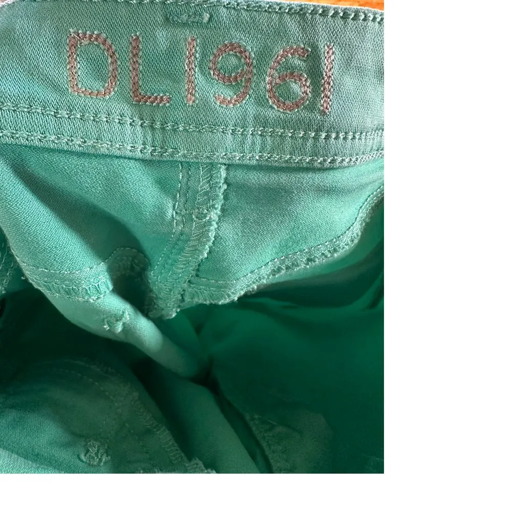 DL1961 Turquoise Straight Leg Jeans‎ Stretch Denim Summer Casual - Image 5