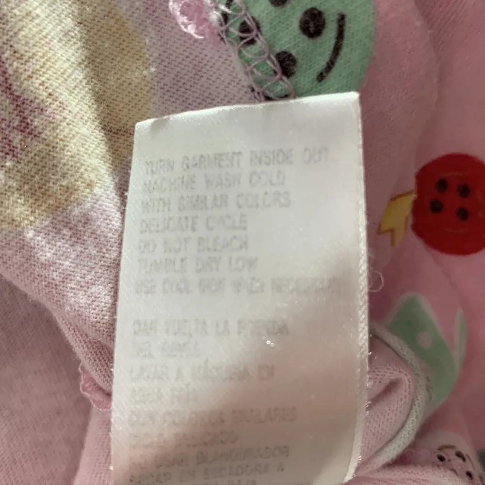 Minnie Mouse Pink Pajama Button Up Top Size Large - Image 11