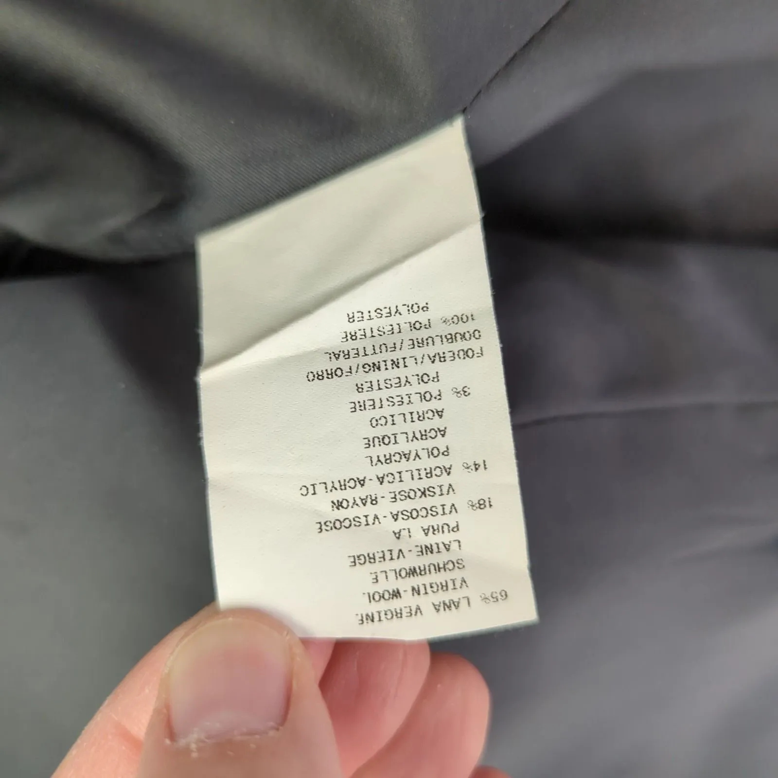 Armani Collezioni Tweed Wool Blend‎ Blazer Jacket Womens 6 Military Academia - Image 8