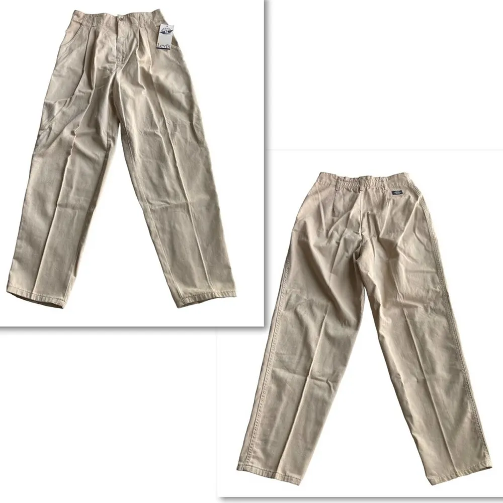 Levis Dockers Vintage Twill Classics Trouser Pant Khaki Tan Size 12 Dead stock - Image 9