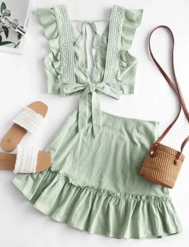 Zaful Two Piece Dress Set - Image 2