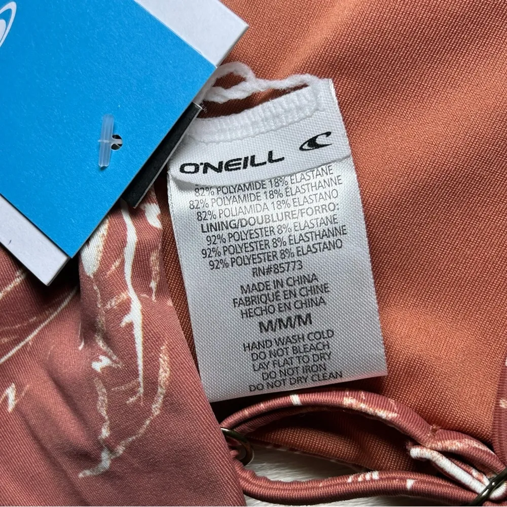 O’Neill Driftaway Kyra Rustic Brown Bikini Swim Top size medium - Image 7