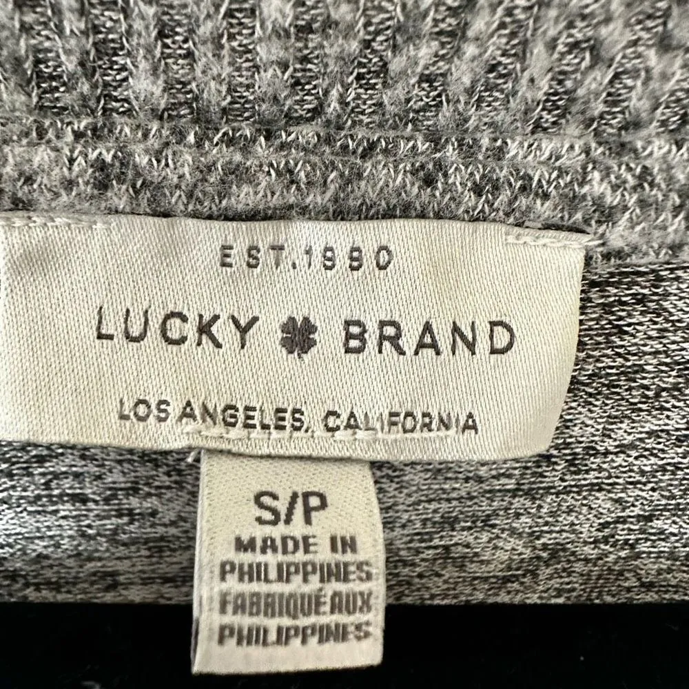 Lucky grey long sleeved V neck top - Image 4