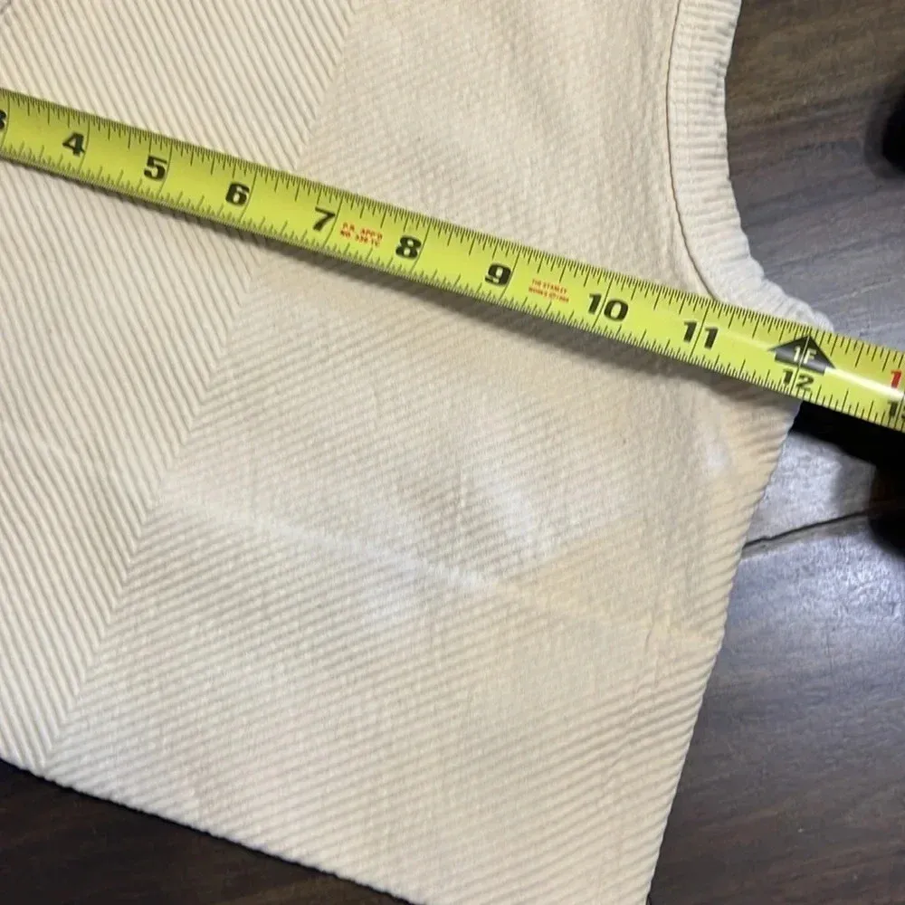 Current San Francisco Seamless Tanks Crop Cropped Bundle Ribbed Textured S/M Orange Size M - Image 4