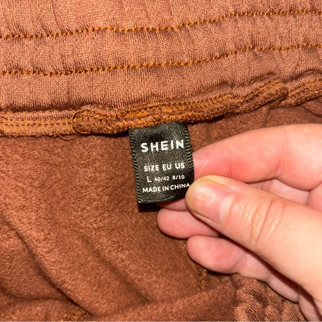 SHEIN Women's Tan Teddy Bear Shorts - Image 3