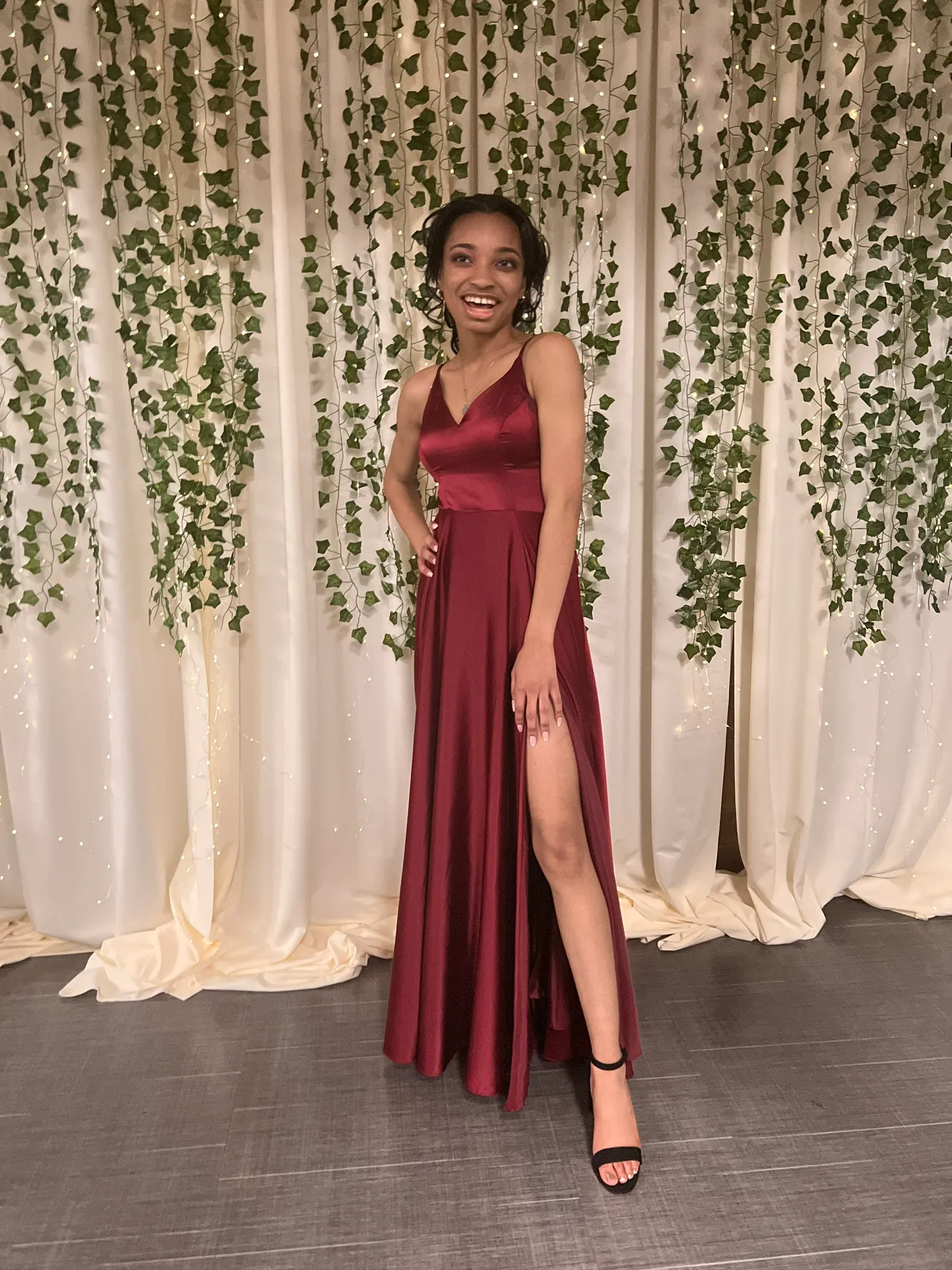 Satin Prom Dress - Image 4