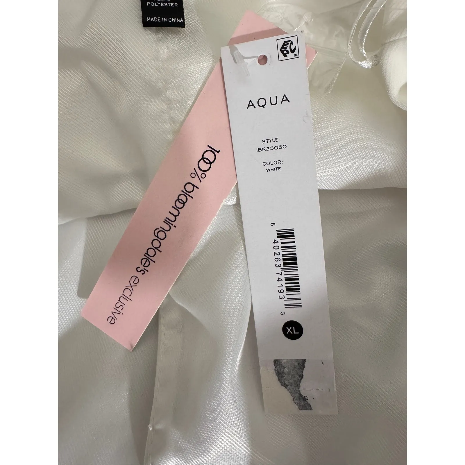 AQUA Women's Halter‎ Vest Top Cropped Fitted White Sleeveless XL - Image 10