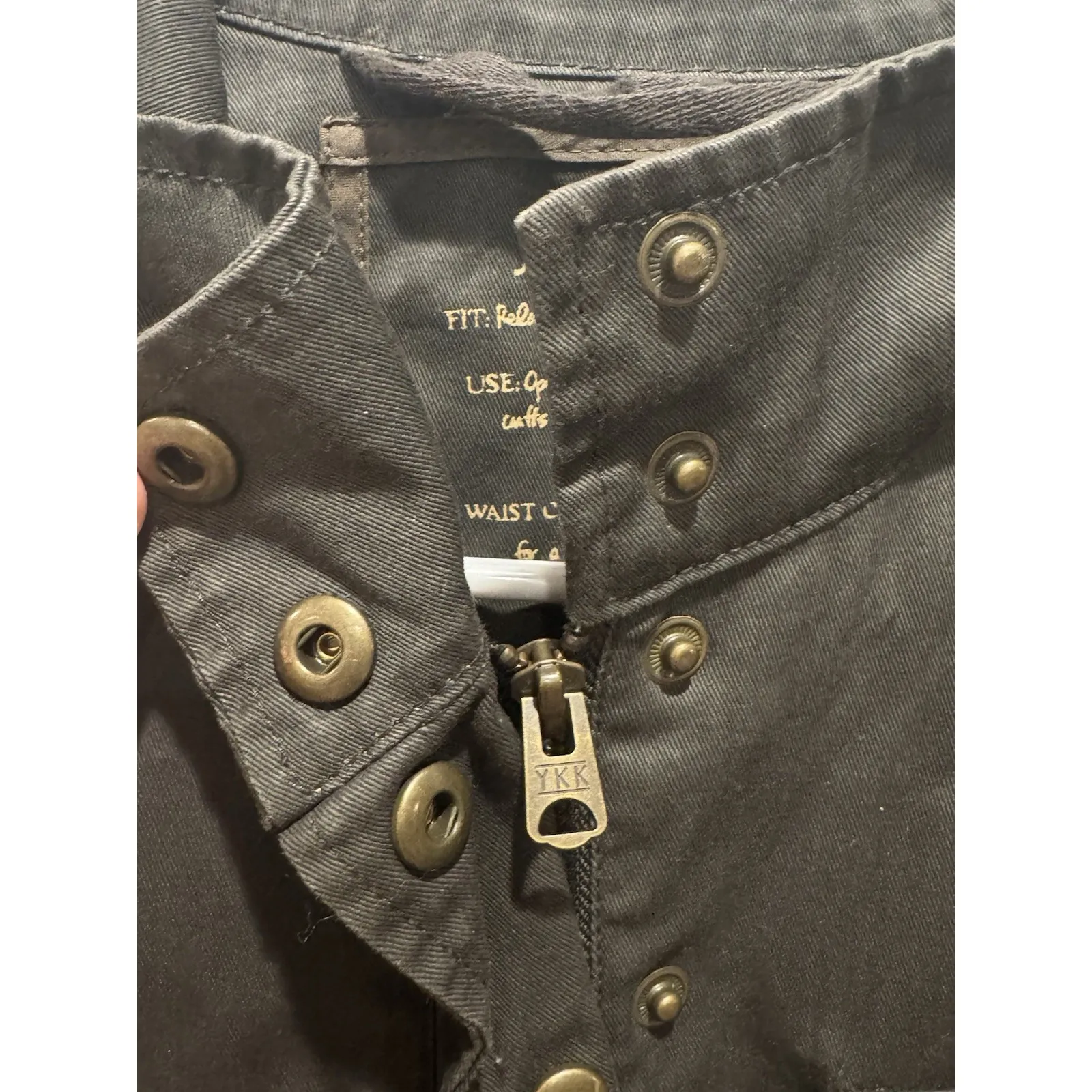 J Crew Relaxed Boyfriend Women's‎ Cotton Field Army Green Barn Coat Jacket XS - Image 4