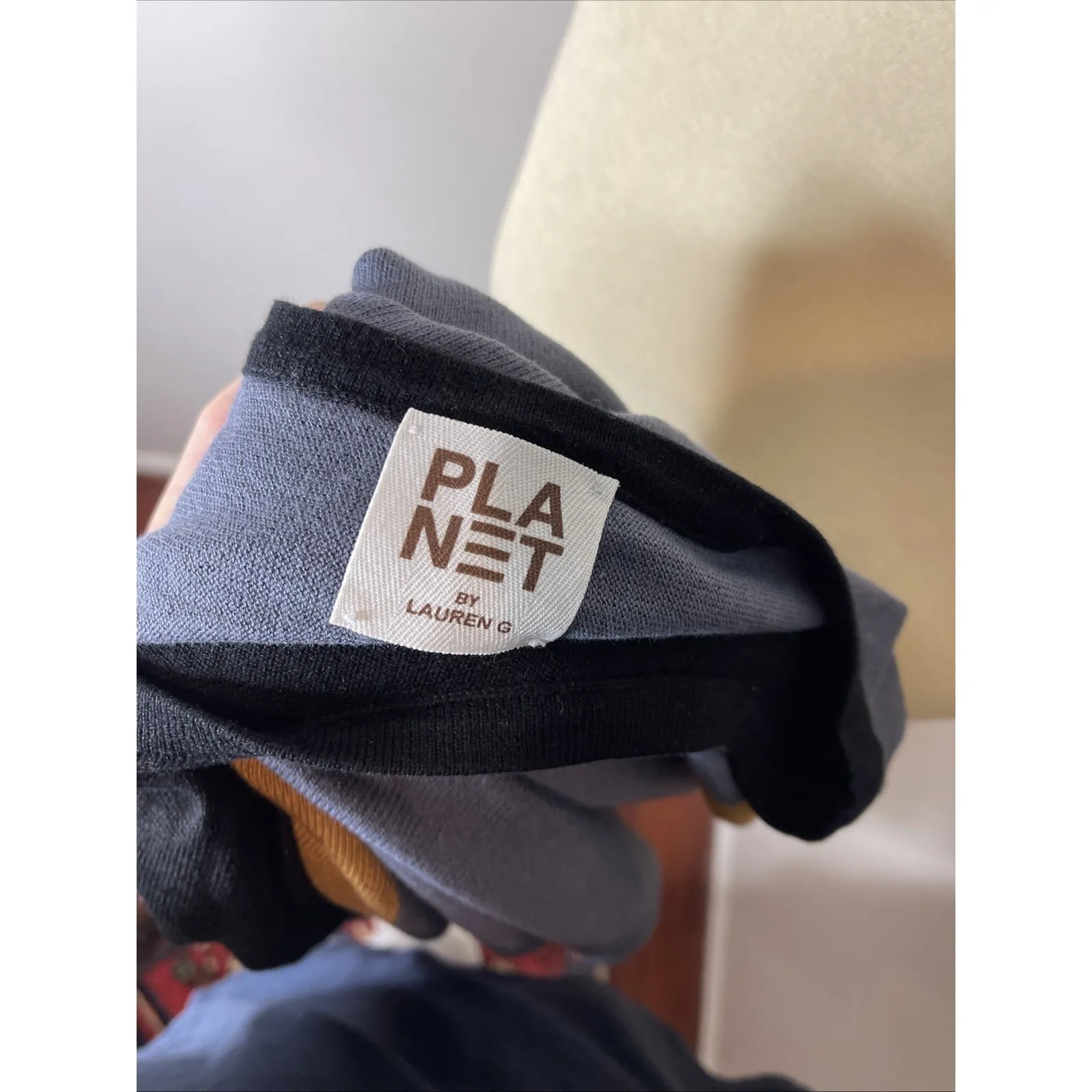 PLANET by Lauren G Pima Cotton Sweater One Size Size undefined - Image 8