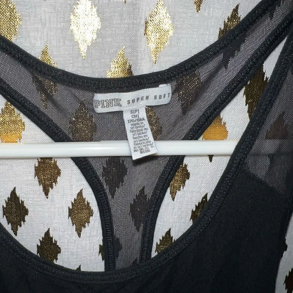 Victoria’s Secret PINK AFTER THIS I’M GETTING TACOS super soft tank top size S ￼ - Image 4