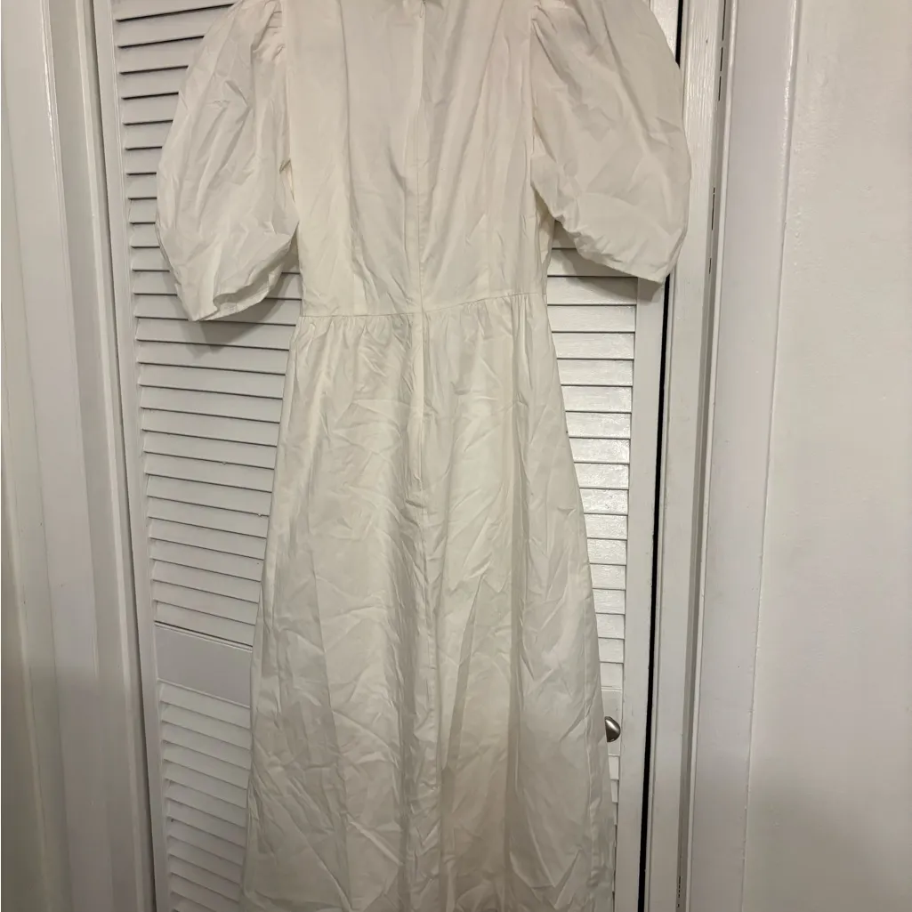 NWT WAYF Peggy Cutout Puff Sleeve Midi Dress small - Image 6