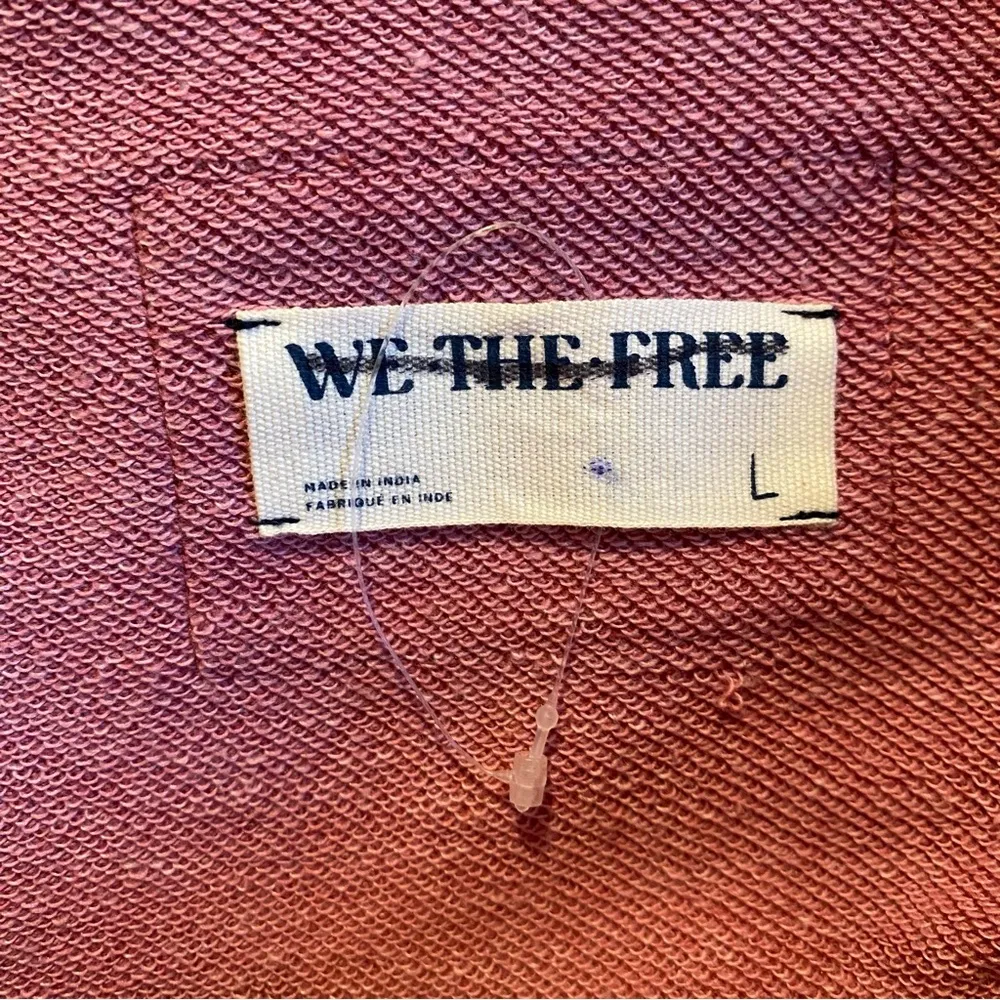 We The Free x Free People Stripe Cuff Statement Dolman Sleeve Pullover | Size L - Image 8