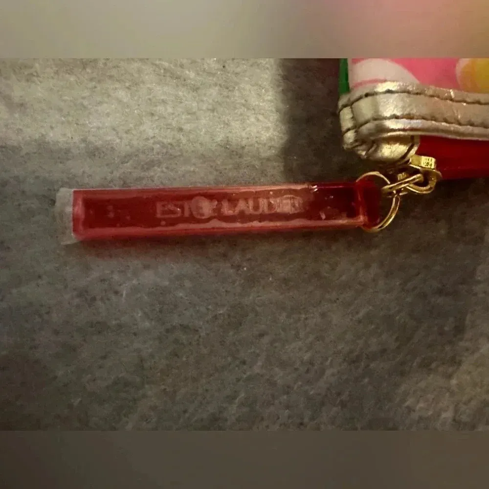 Lilly Pulitzer for estée lauder lemon pink preppy make up travel toiletries bag - Image 8