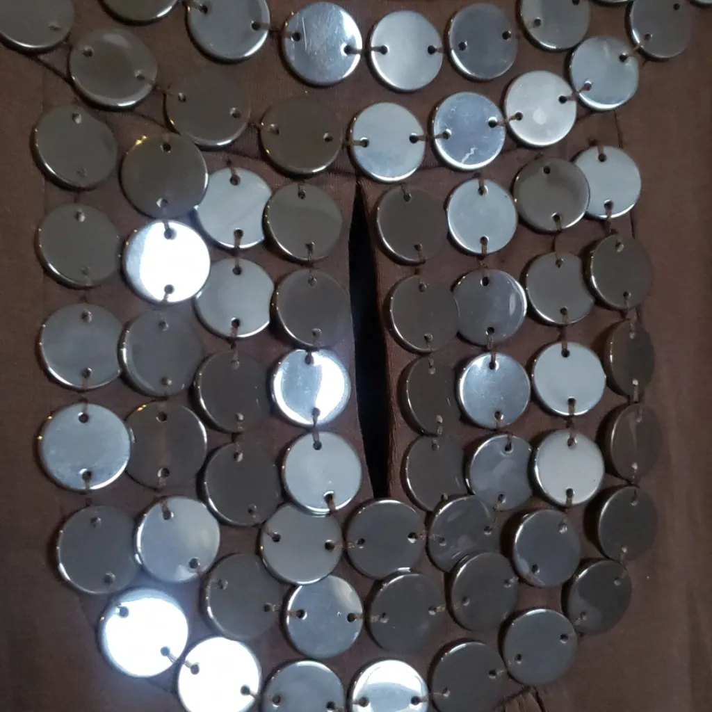 Vintage Vertigo 90's embellished keyhole tunic dress - Image 3