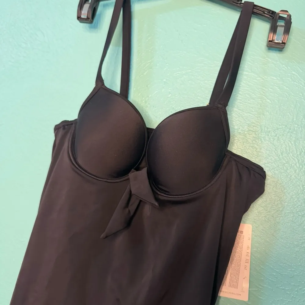 NEW Freya Women's Standard Deco Underwire Molded Tankini Top Black 32B Size undefined - Image 3