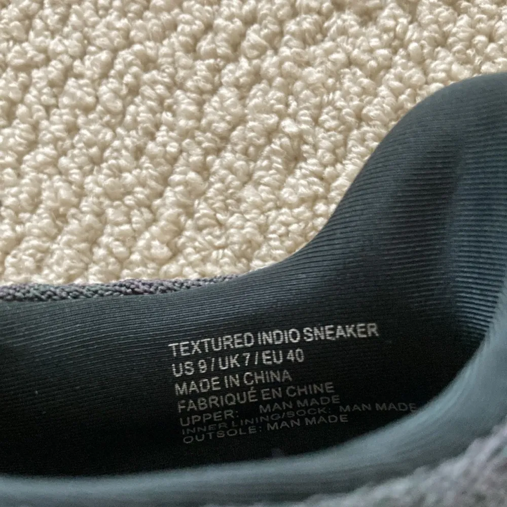 Fabletics Textured Indio Sneaker Women’s Size 9 Train Dark Grey White Like New - Image 8