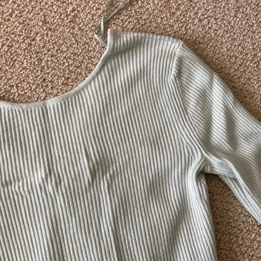 LULULEMON Wrap it Back Sweater Sea Breeze Green Cashmere Knit Top Reversible 4 - Image 7