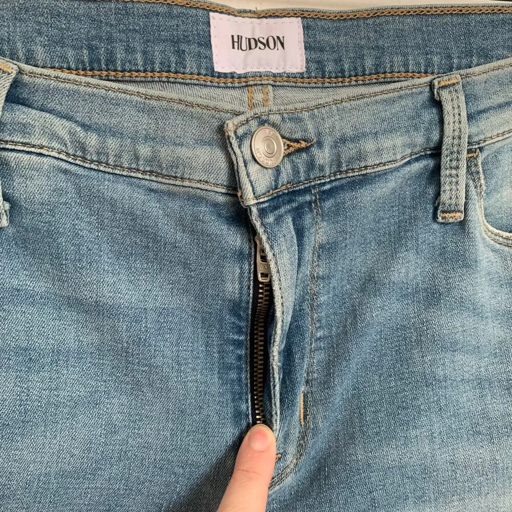 NWT Hudson Natalie Mid Rise Slim Boyfriend Jeans in Summer Haze - Image 7