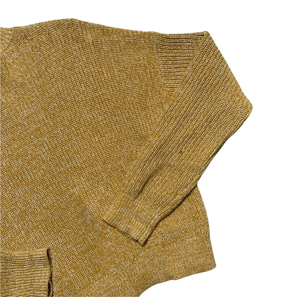 Kendall + Kylie Mustard Yellow Mock Neck Knit Sweater S - Image 7