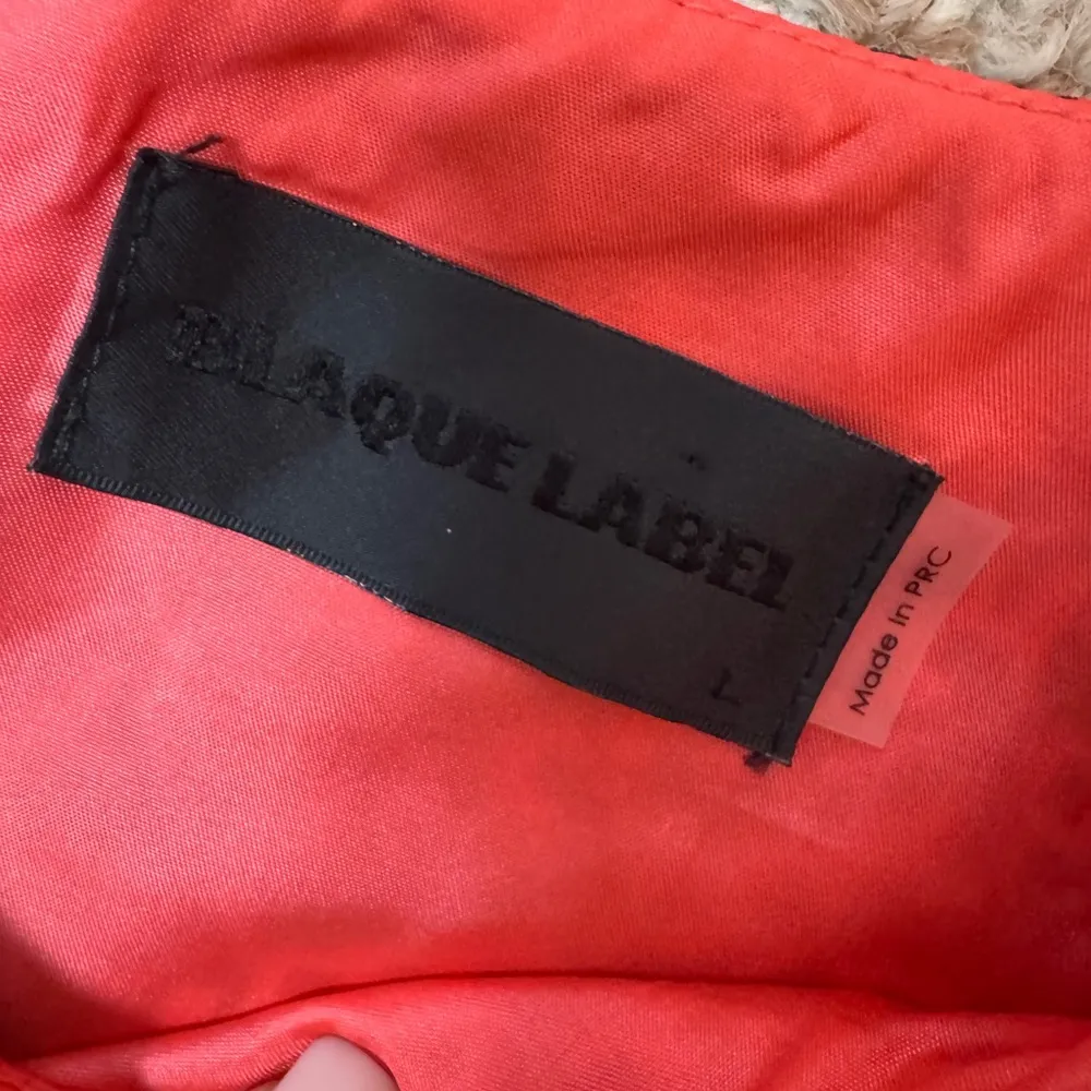 Blaque Label Pink and Black Mini Dress Size L. E93 - Image 4