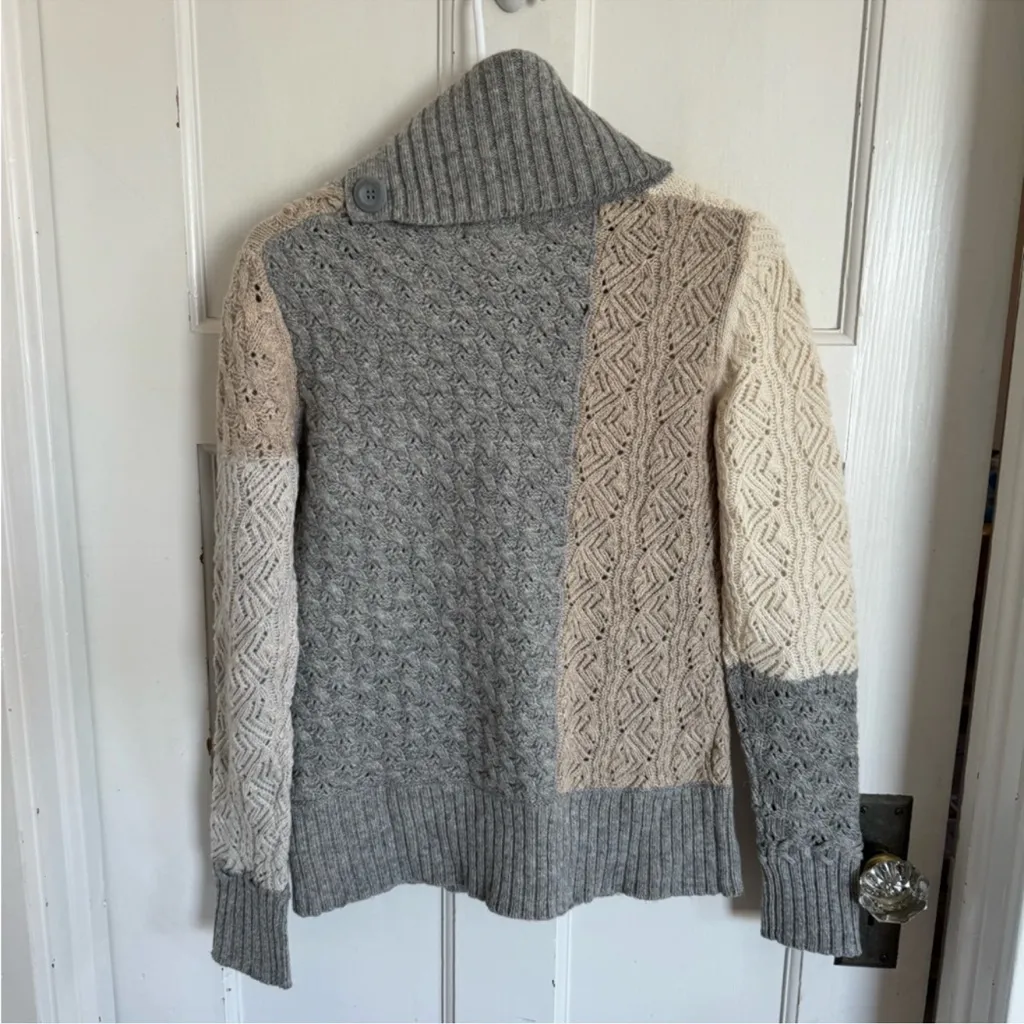 Sundance mixed knit lambswool turtleneck size small - Image 7