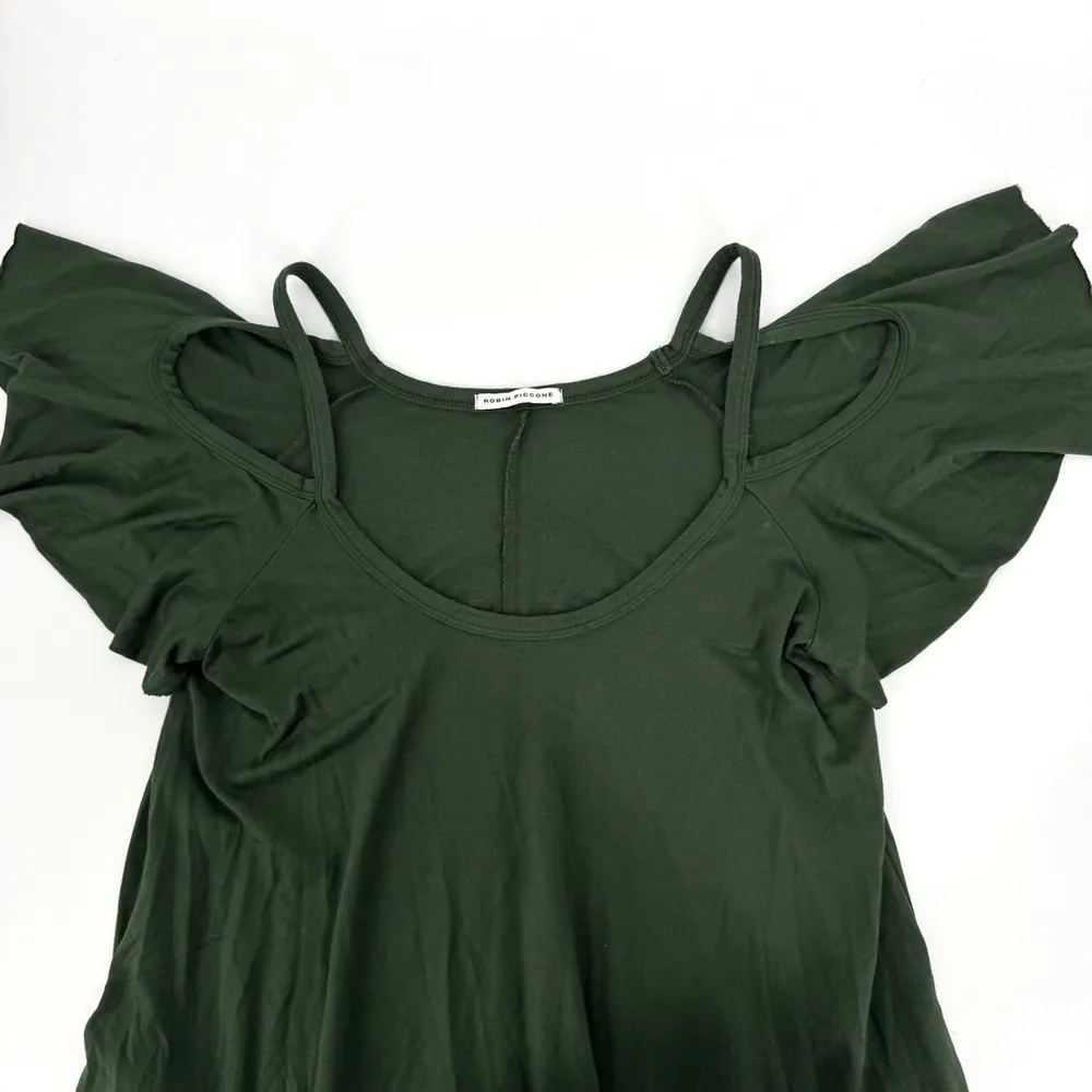 Robin Piccone  Cold Shoulder Mini Dress with Pockets Green Size Small - Image 5