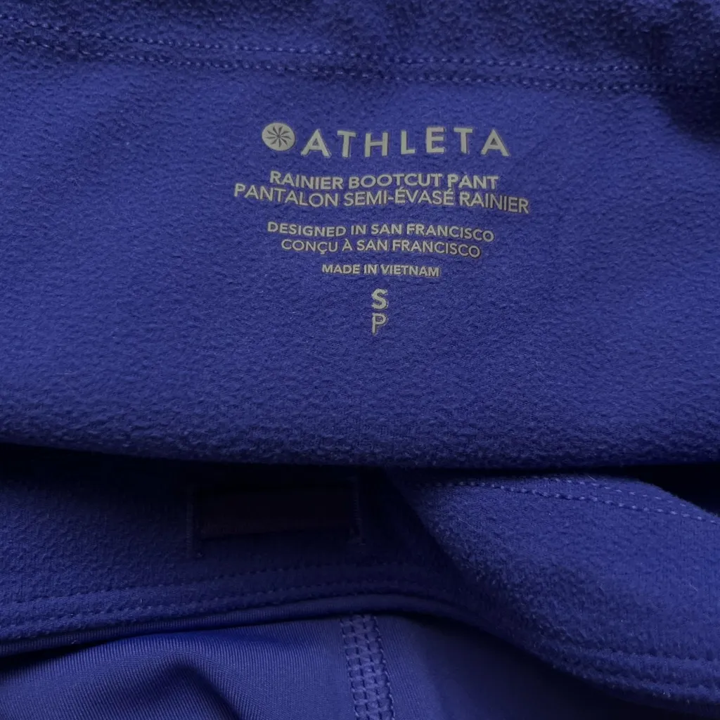 Athleta rainier bootcut fleece lined pants small reflective - Image 9