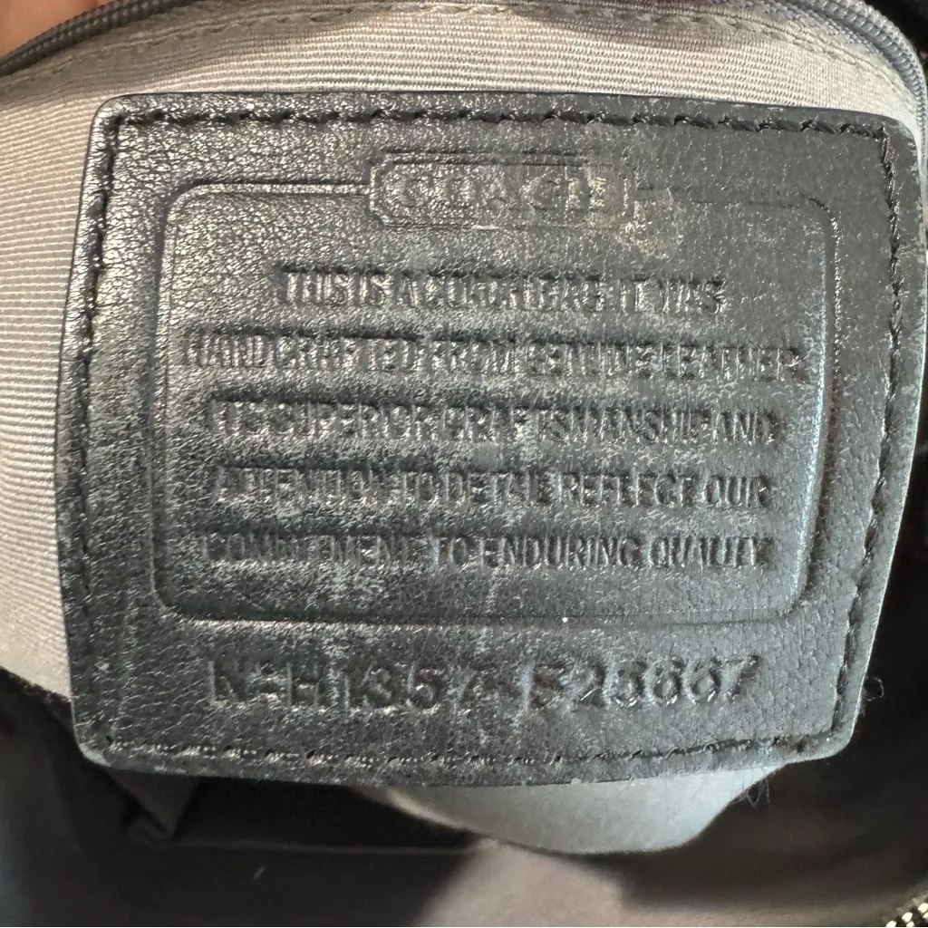 Coach Black Peyton Leather Jordan Carryall Tote Bag - Image 4