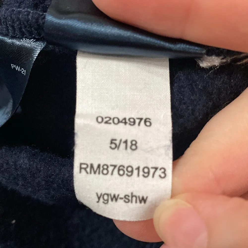 Tommy Hilfiger navy spellout logo graphic sweatshirt size S - Image 12