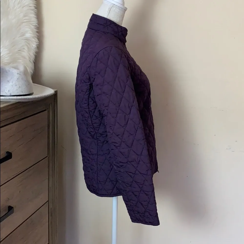 eddie bauer • women’s quilted full zip jacket - Image 3