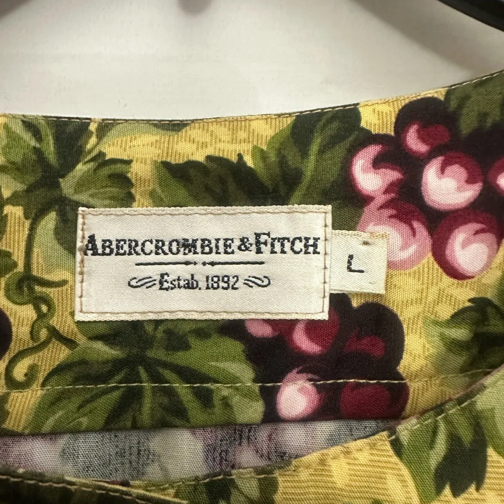 Abercrombie And Fitch Vintage 90s Matching Set Large Grapevine Print Cottagecore - Image 4