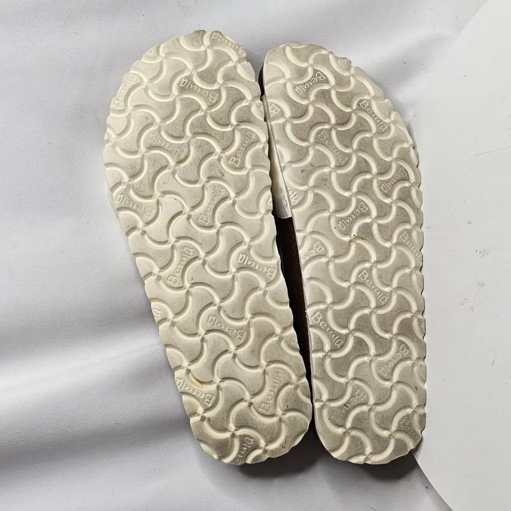 Women's Birkenstock Madrid Birko-Flor Buckle Slide Sandals White Sz EUR 39 US 8 - Image 7