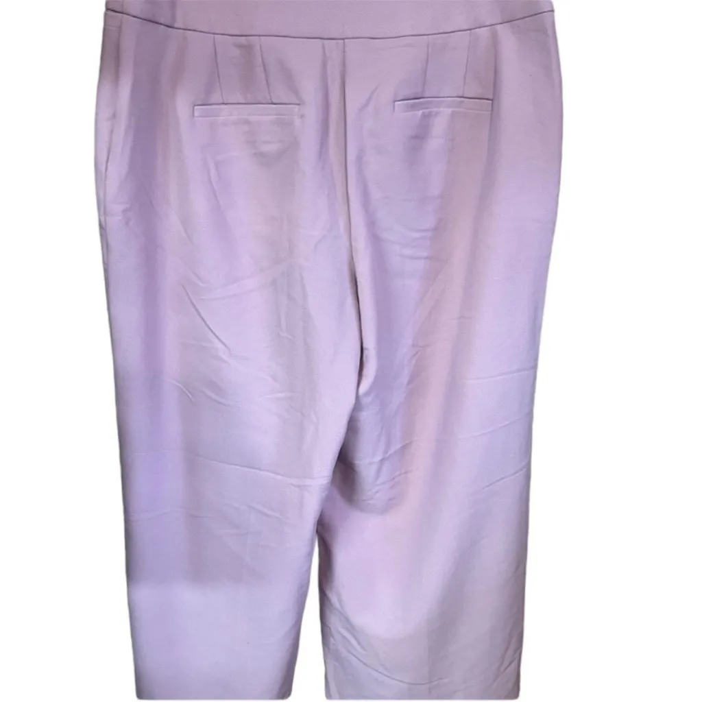 Lane Bryant The Allie Wide Leg Trouser Pants
Mauve Pique Textured Fabric Size 18 - Image 8