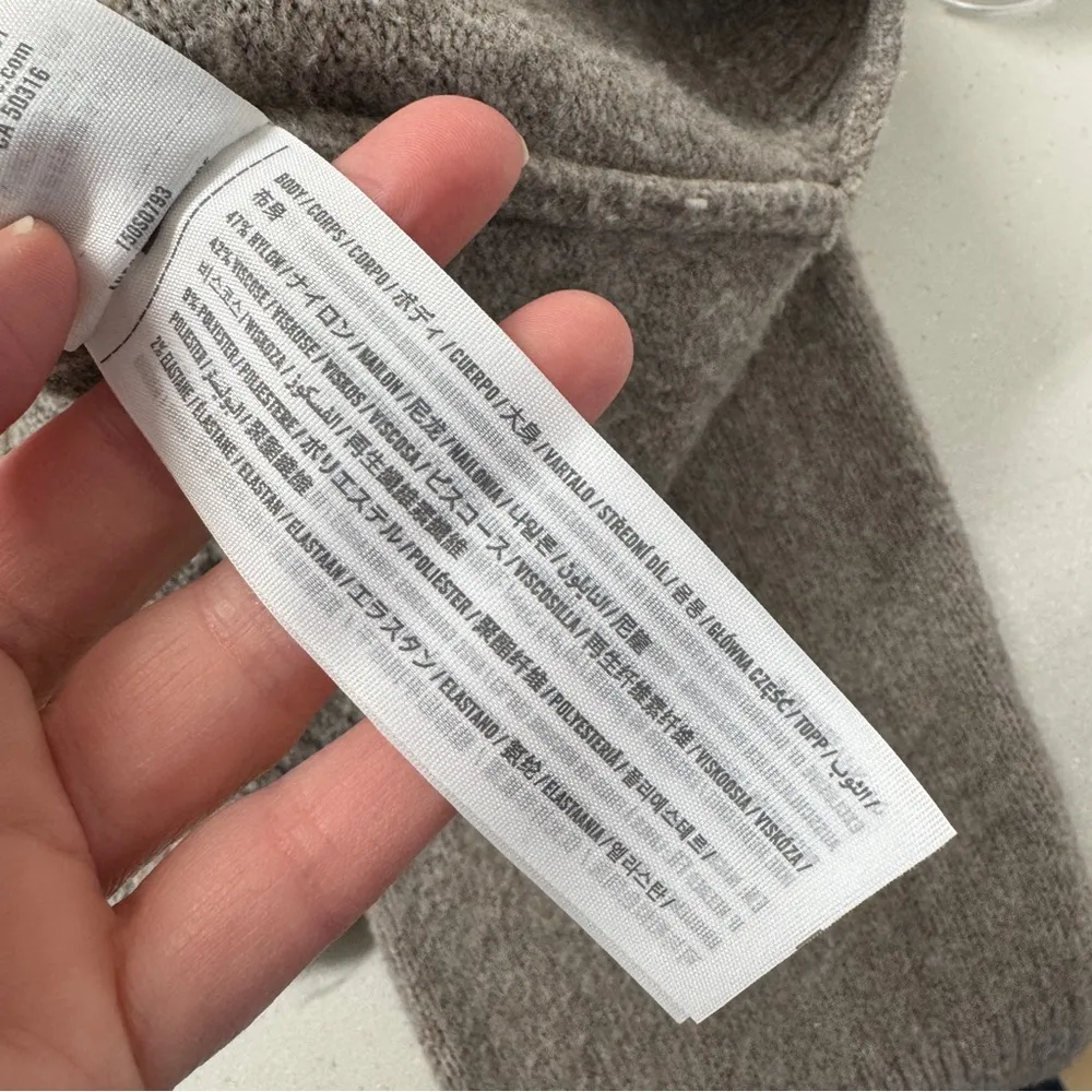 Abercrombie & Fitch  Tan Slouchy Sweater Womens S Oversized Casual Pullover Cozy - Image 5