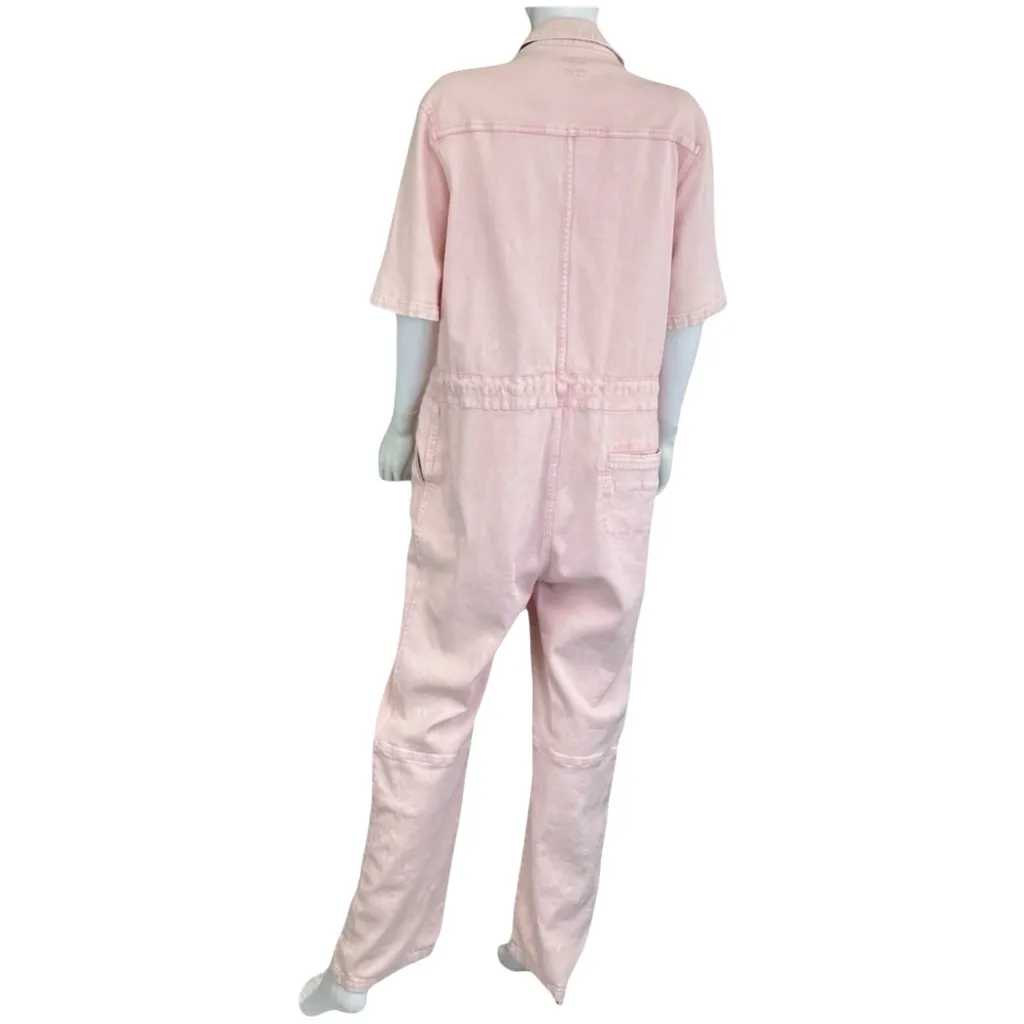 FAHERTY Light Pink Organic Cotton Jumpsuit Size L Size L - Image 3