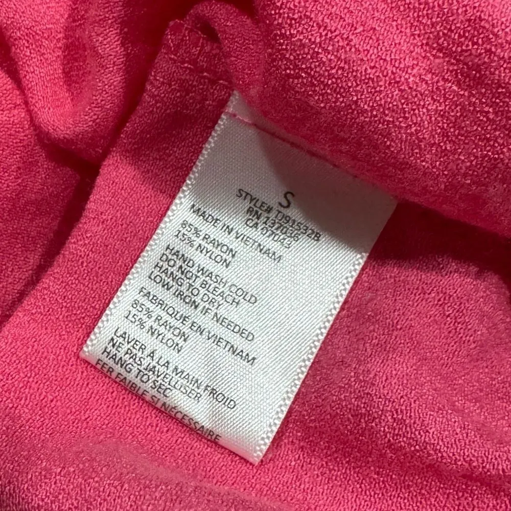 Anthropologie Paper Crane Pink Sleeveless Top Blouse Women’s Small - Image 3