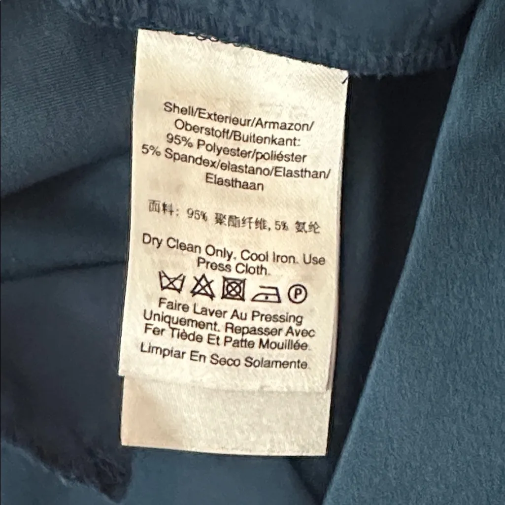 DKNY Teal Blue Dress Pants Sz 10 - Image 6