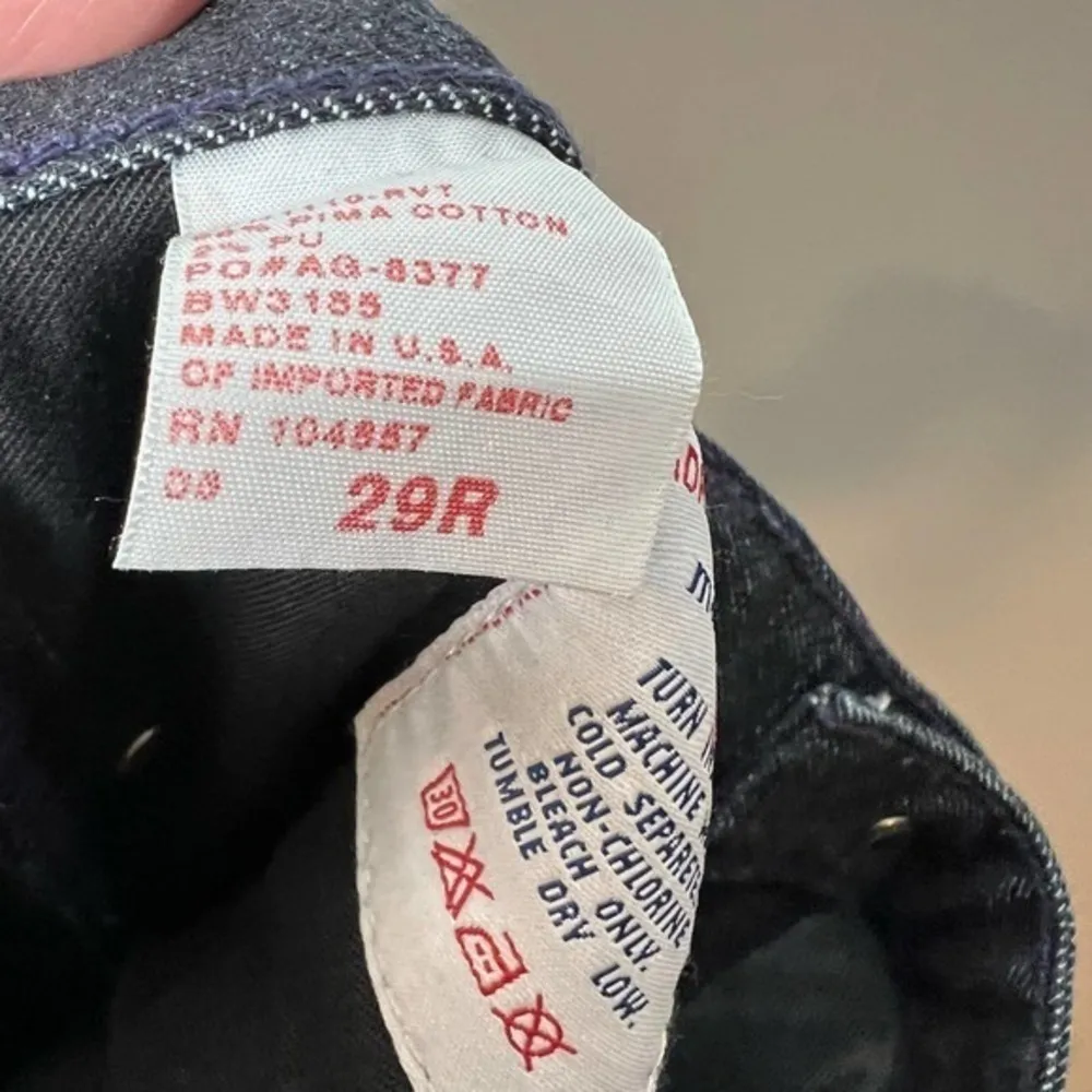 AG Adriano Goldschmied the stilt denim blue jeans women pockets size 29 regular - Image 12