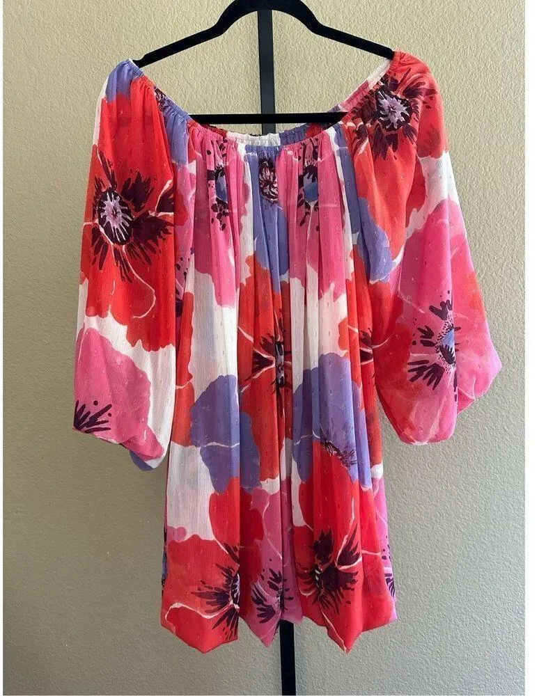 Misa Los Angeles Devon Floral Off the Shoulder Dress Size XS - Image 2