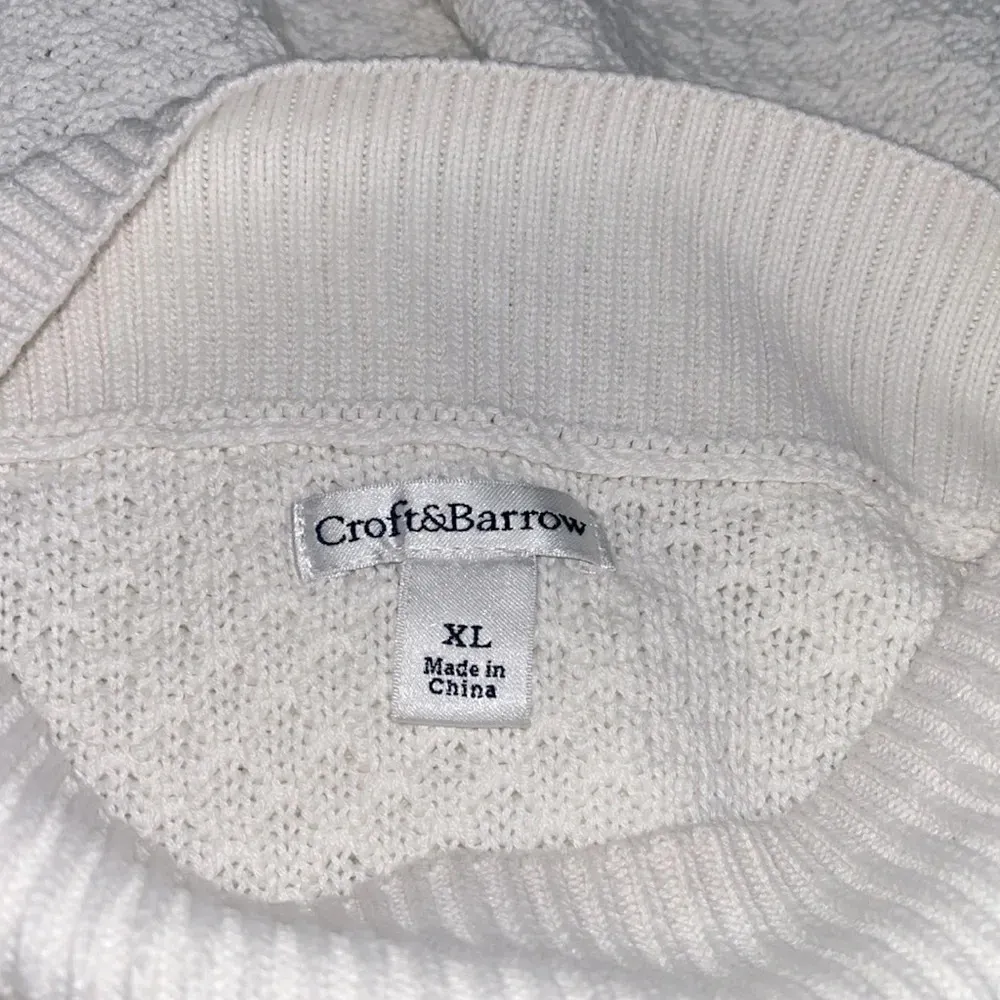 Croft & Barrow cotton blend 3/4 sleeve knit sweater cotton blend ribbed knit - Image 7