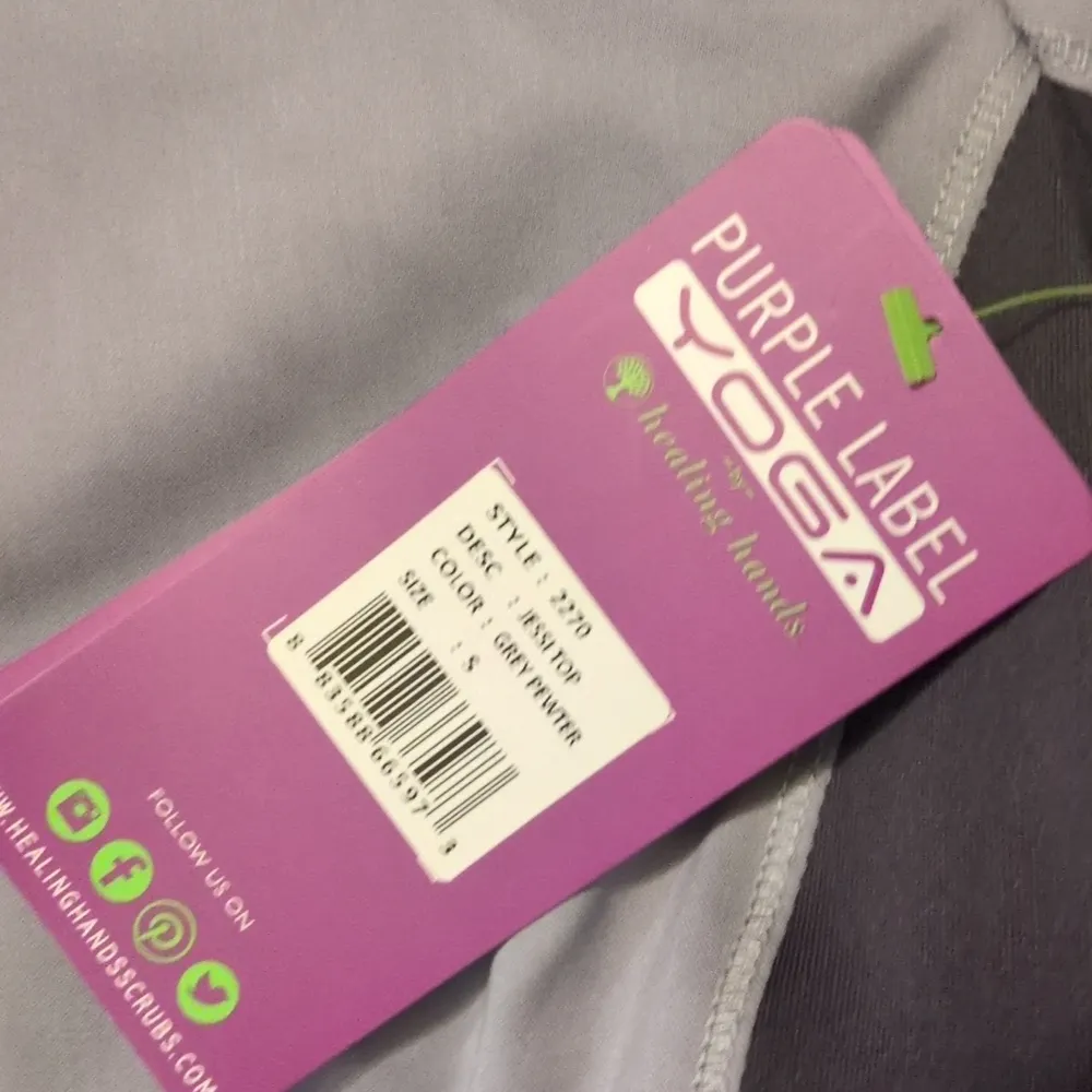 Purple Label Yoga By Healing Hands Jessie Top Size Small - Image 3