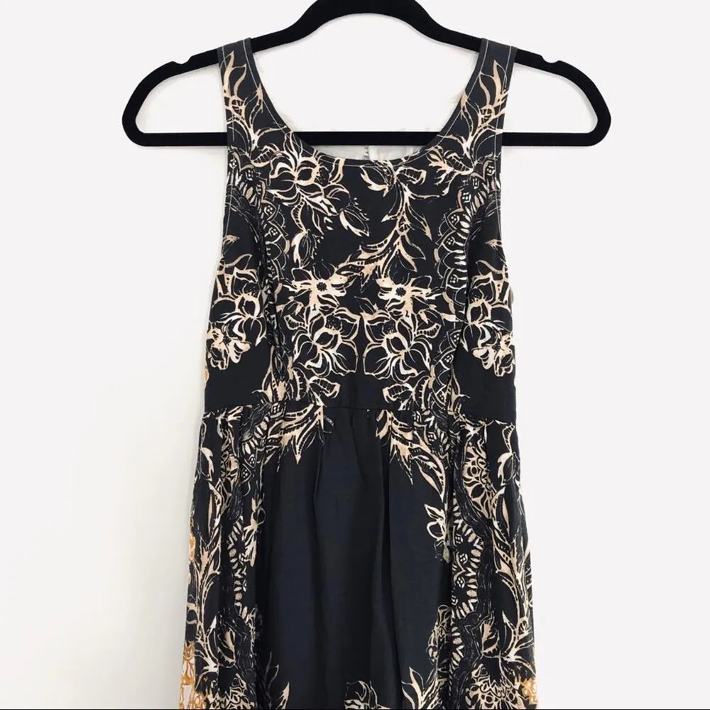 FREE PEOPLE Vintage Y2K Open Lace Back High Low Tank Mini Tea Sundress Size XS - Image 5