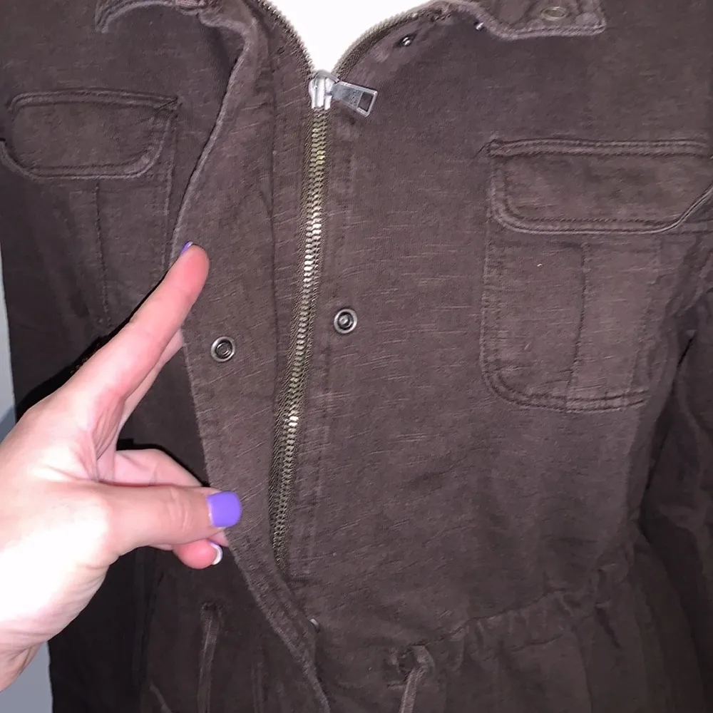 Sonoma brown cotton zip up jacket - Image 5