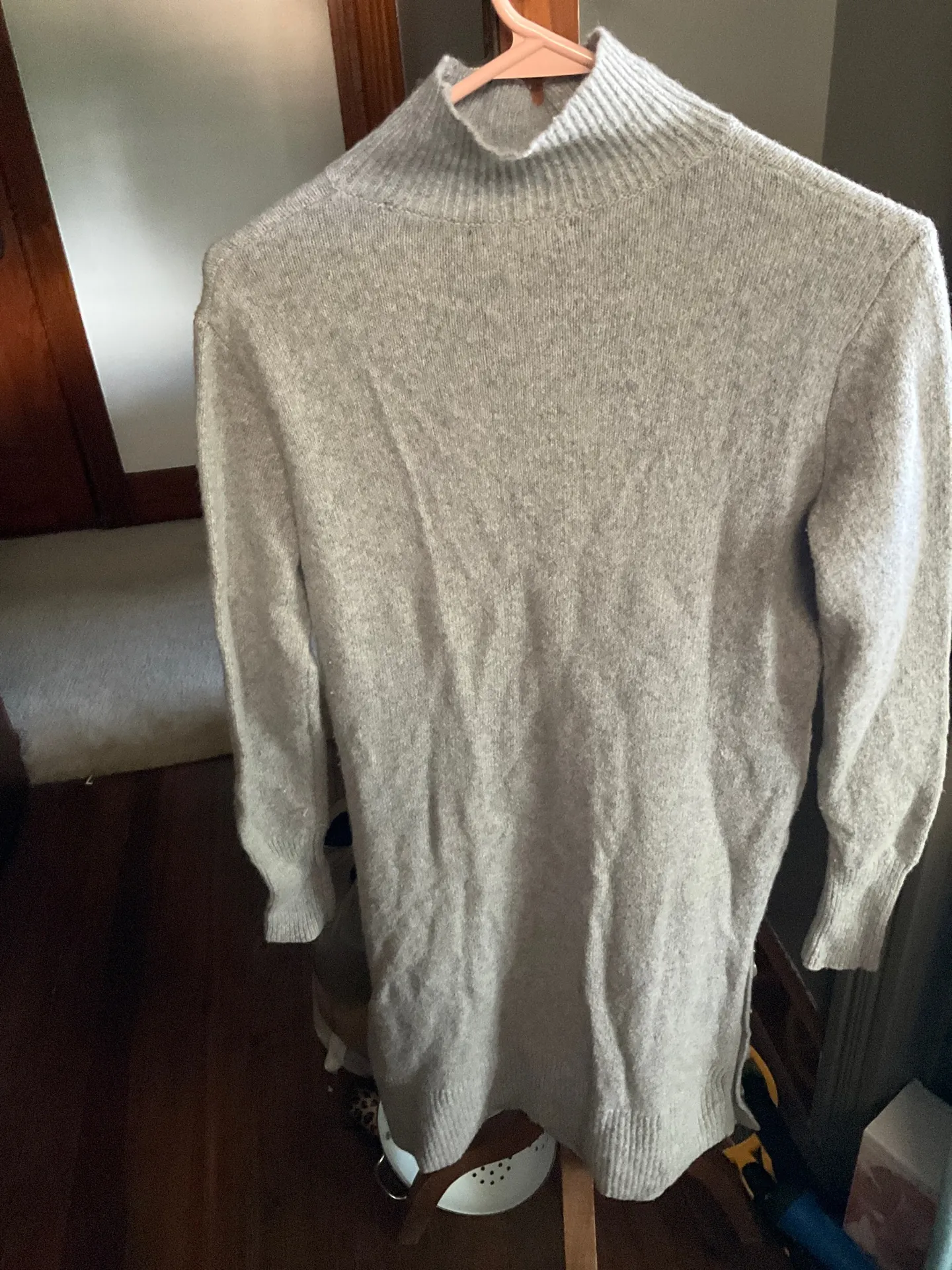 Banana Republic Merino Wool-Blend Turtleneck Sweaterdress XS Petite - Image 3