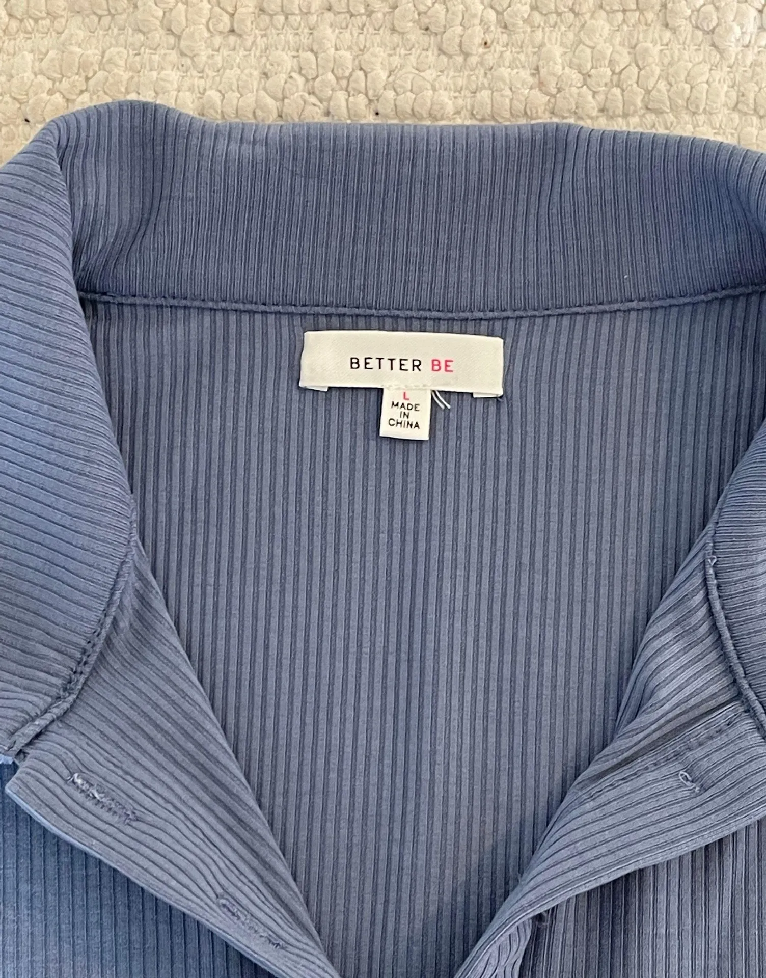 Pretty is Power Ribbed Collar Top  - Image 5