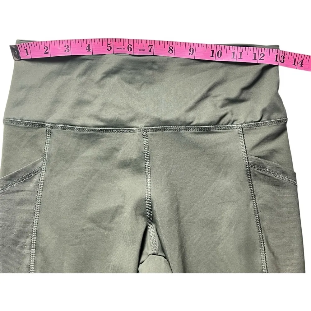 Forever 21 Olive Green Women's Athletic Sporty Workout Leggings Sz S - Image 7