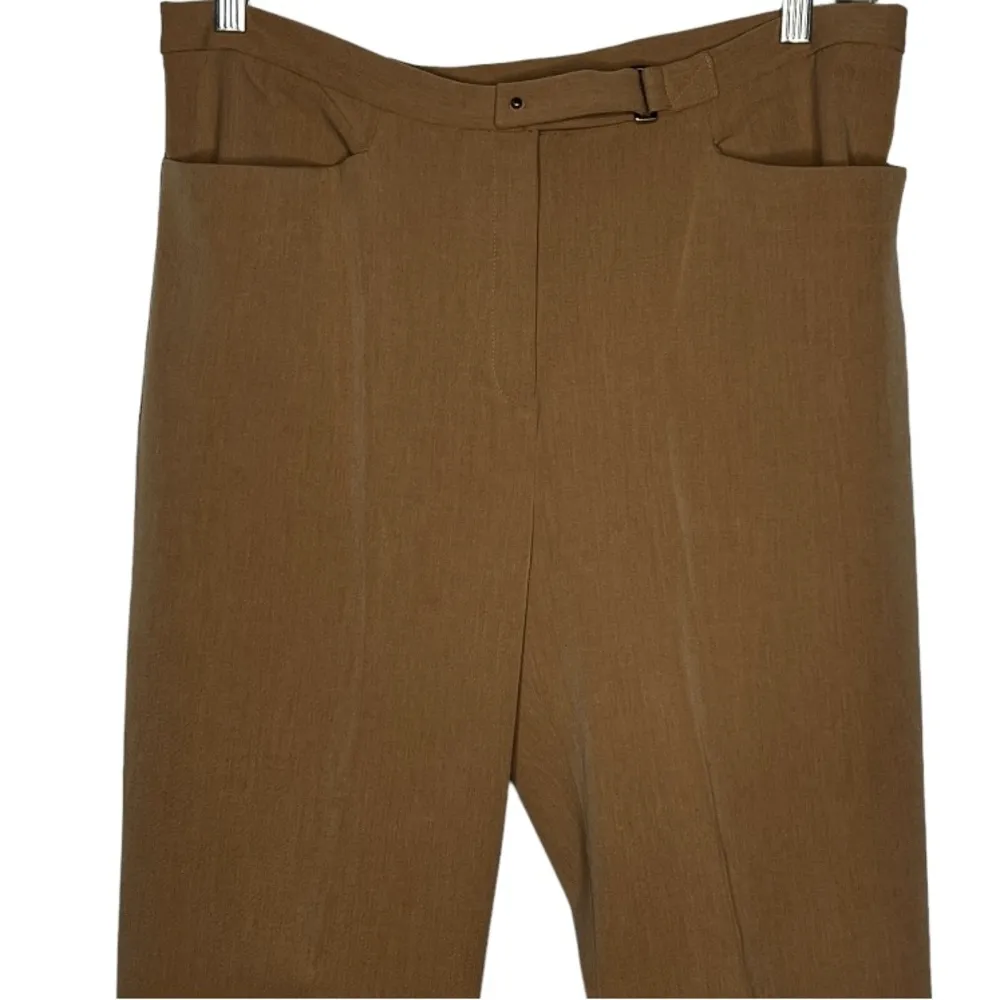 Vintage Lauren Ralph Lauren Dress Pants‎ Brown Size 14 - Image 2