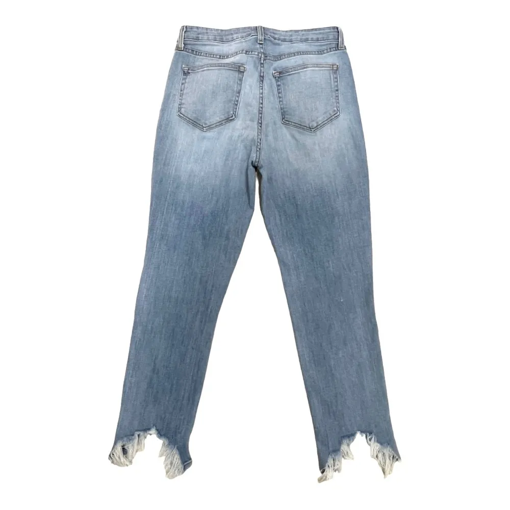 L'AGENCE High Line High-Rise Distressed Jeans Classic Braise Frayed Size 30 - Image 6